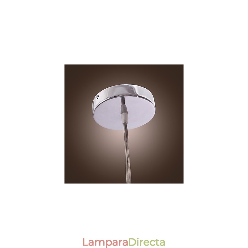 Lámpara colgante contemporánea de aluminio con 7 luces