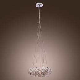 Lámpara colgante contemporánea de aluminio con 7 luces
