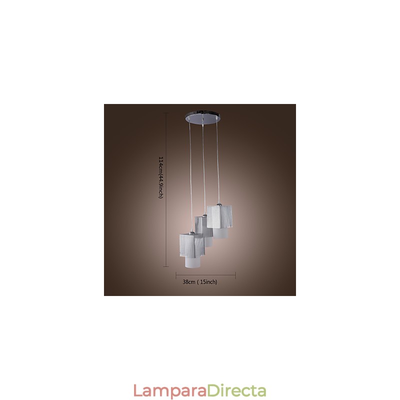 Lámpara colgante galvanizada de estilo mini contemporáneo moderno