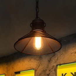 Lámparas colgantes estilo mini, estilo retro, para garaje, de metal.