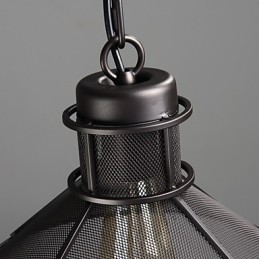 Lámparas colgantes estilo mini, estilo retro, para garaje, de metal.