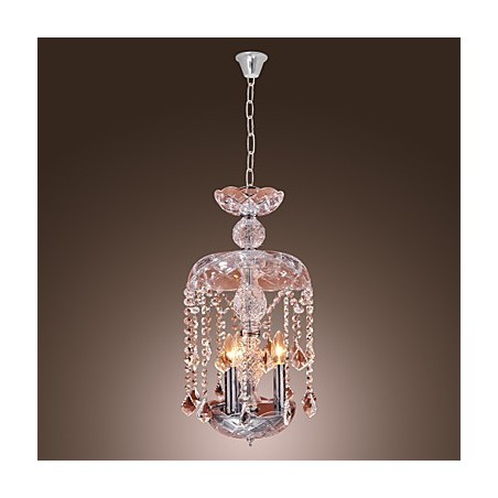 Lámpara colgante moderna de cristal con 3 luces y pantalla de cristal Lámpara colgante moderna de cristal con 3 luces y pantalla de cristal