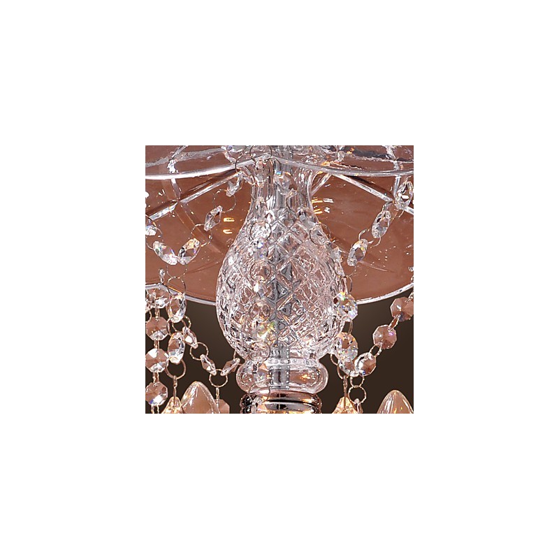 Lámpara colgante moderna de cristal con 3 luces y pantalla de cristal