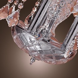 Lámpara colgante moderna de cristal con 3 luces y pantalla de cristal
