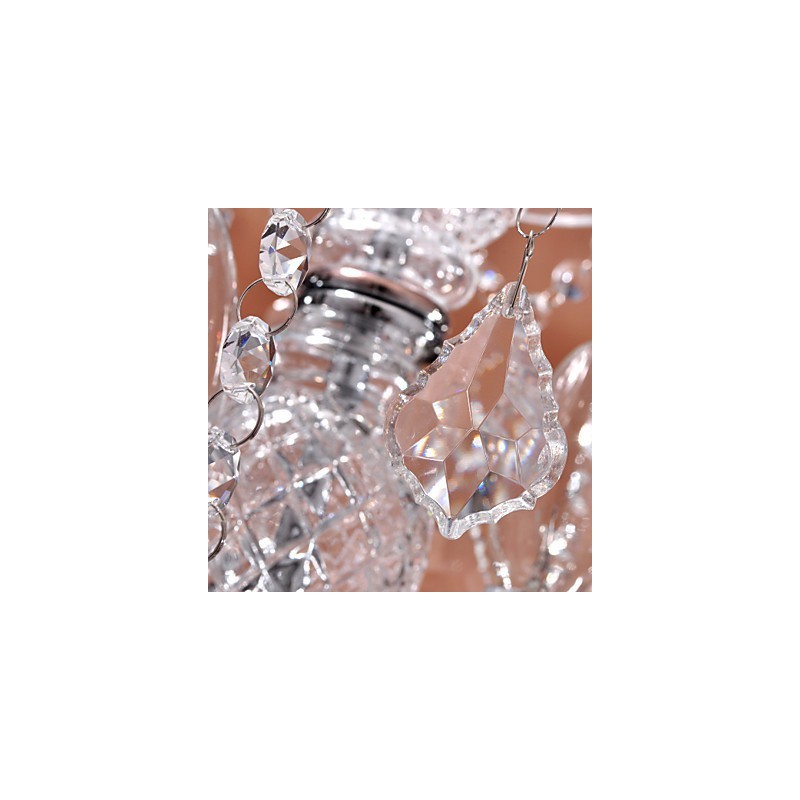 Lámpara colgante moderna de cristal con 3 luces y pantalla de cristal