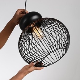 Lámparas colgantes estilo mini, estilo retro, para garaje, de metal.