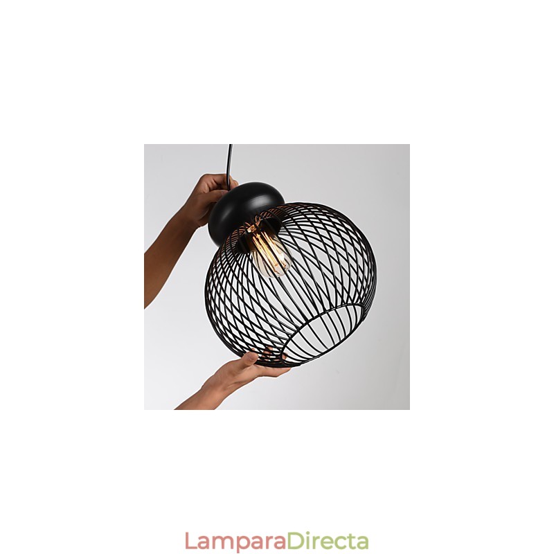 Lámparas colgantes estilo mini, estilo retro, para garaje, de metal.