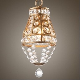 Lámpara de araña de cristal estilo country americano, estilo retro para porche.