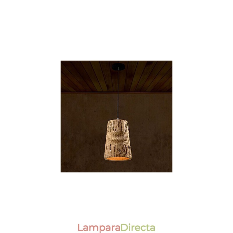 Lámpara colgante industrial retro de cemento