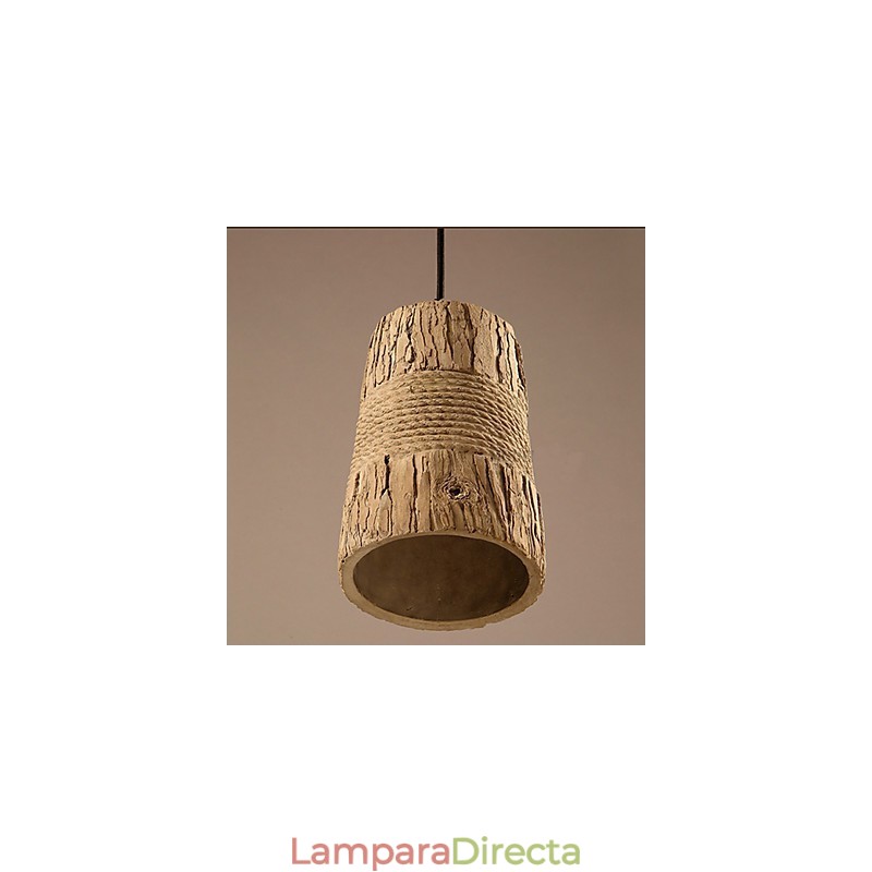 Lámpara colgante industrial retro de cemento