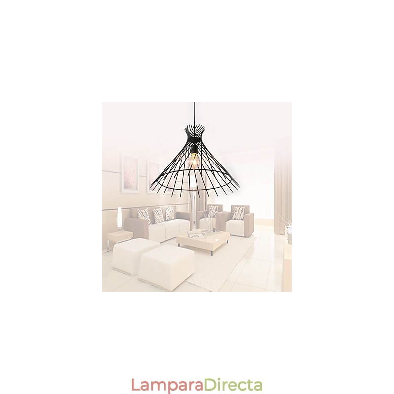 Lámpara colgante de araña estilo mini rústico estilo cabaña retro garaje metal