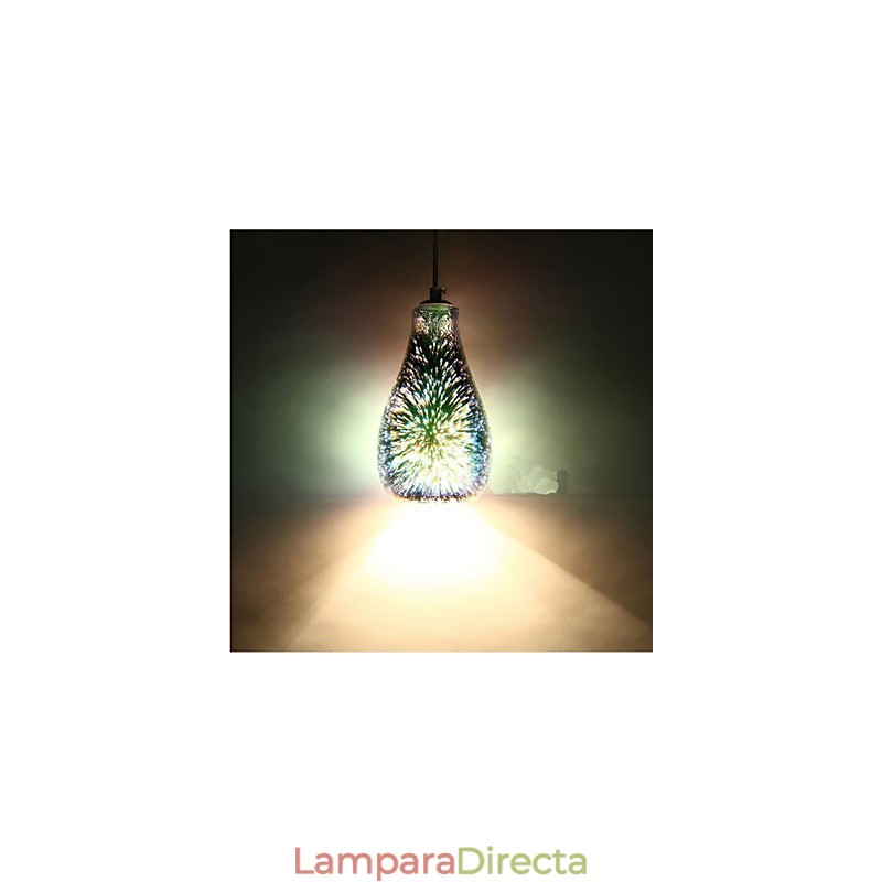 Lámpara colgante creativa de cristal 3D de mesa sencilla C