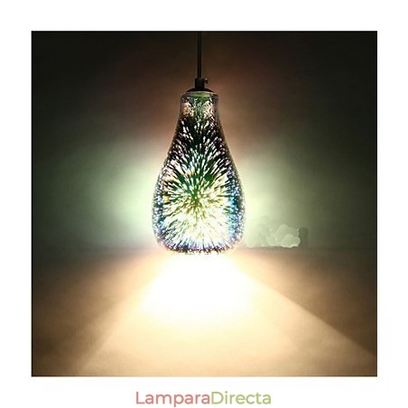 Lámpara colgante creativa de cristal 3D de mesa sencilla C Lámpara colgante creativa de cristal 3D de mesa sencilla C