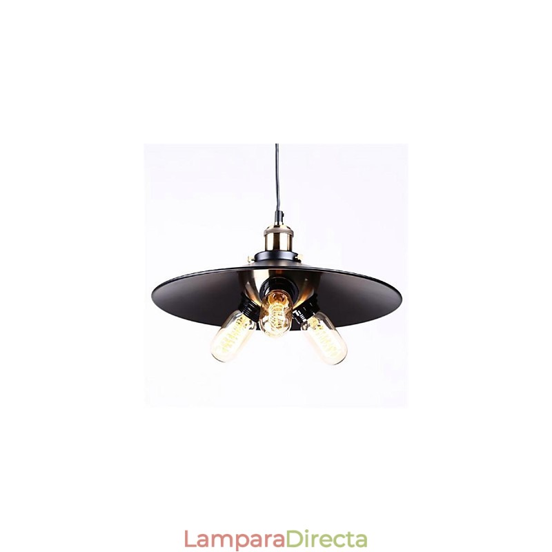 Lámpara colgante estilo campestre de hierro forjado