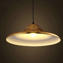 Lámpara colgante de metal dorado estilo campestre para garaje