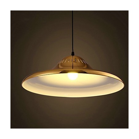 Lámpara colgante de metal dorado estilo campestre para garaje Lámpara colgante de metal dorado estilo campestre para garaje