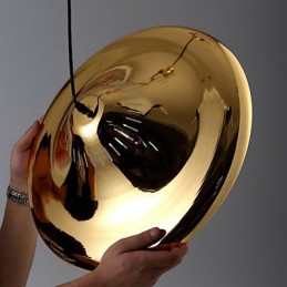 Lámpara colgante de metal dorado estilo campestre para garaje