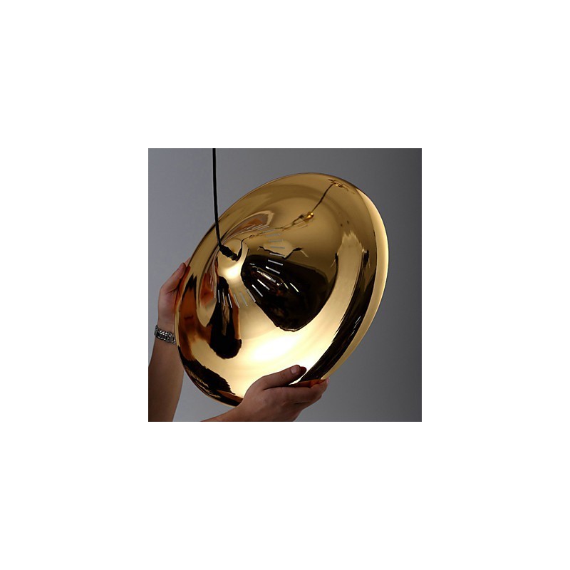 Lámpara colgante de metal dorado estilo campestre para garaje