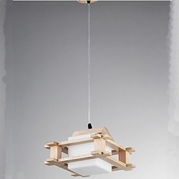 Lámpara de madera maciza