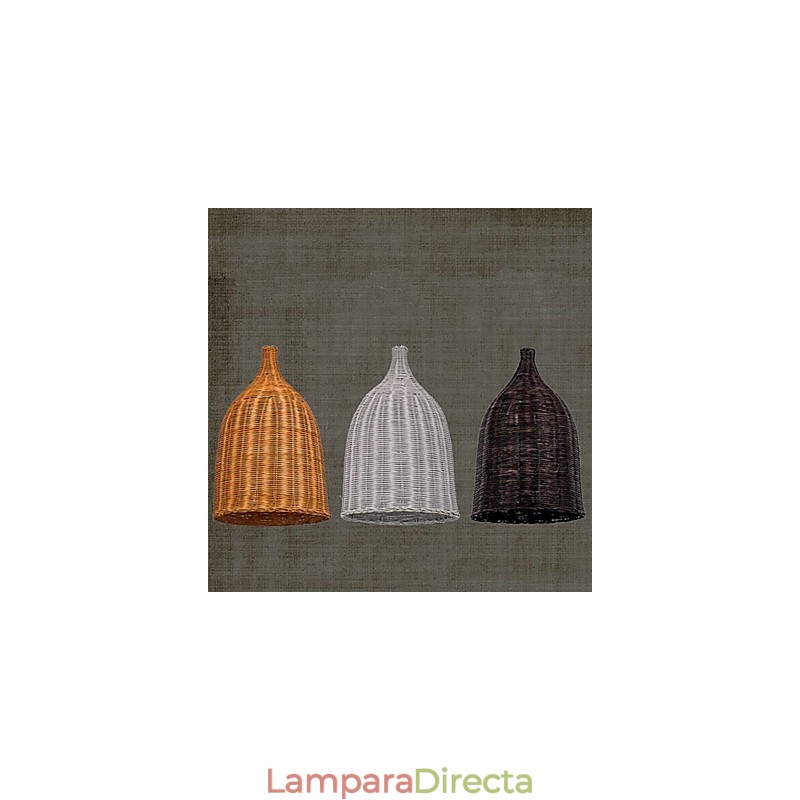 Lámpara de araña de ratán Lámpara de araña Lámpara de ratán retro creativa
