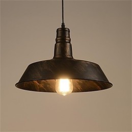Lámpara de araña retro minimalista con cubierta única de 360 mm de diámetro.