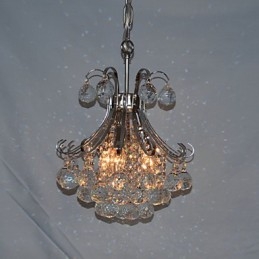Lámpara colgante moderna contemporánea de cristal mini estilo galvanizado