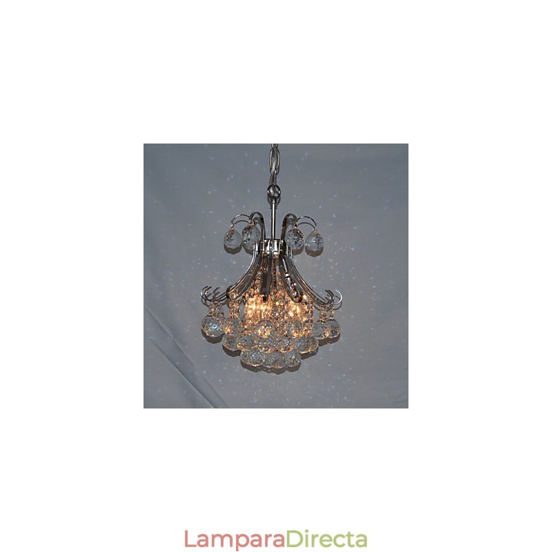 Lámpara colgante moderna contemporánea de cristal mini estilo galvanizado