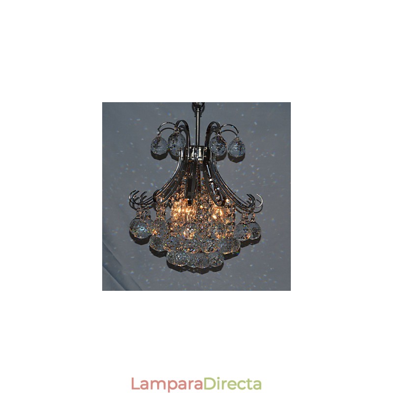 Lámpara colgante moderna contemporánea de cristal mini estilo galvanizado