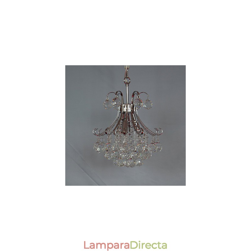 Lámpara colgante moderna contemporánea de cristal mini estilo galvanizado