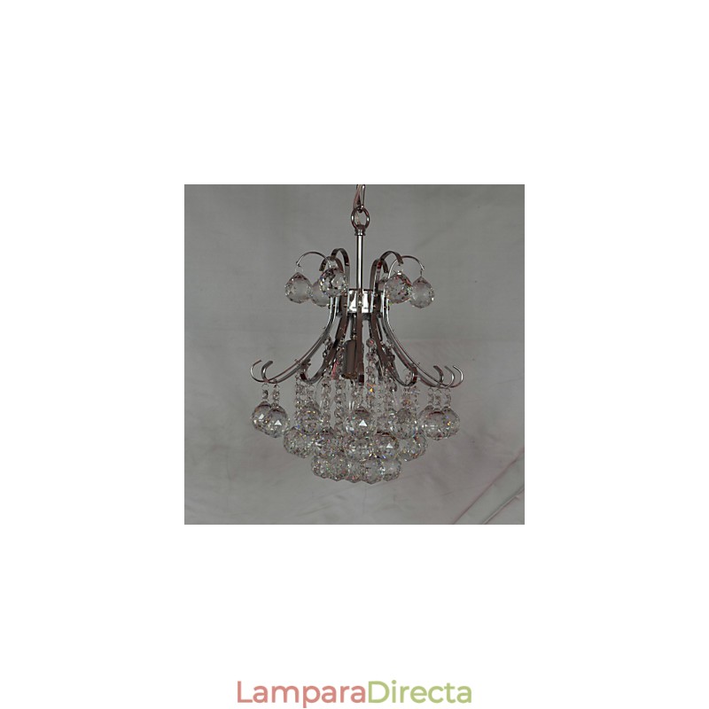 Lámpara colgante moderna contemporánea de cristal mini estilo galvanizado