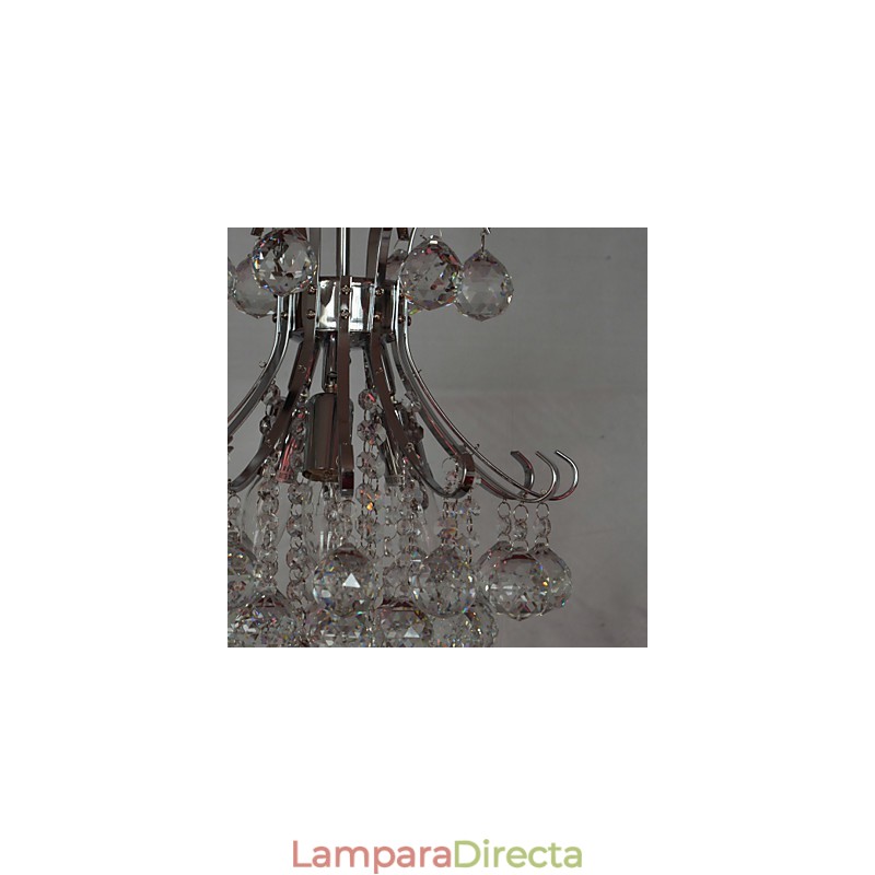 Lámpara colgante moderna contemporánea de cristal mini estilo galvanizado