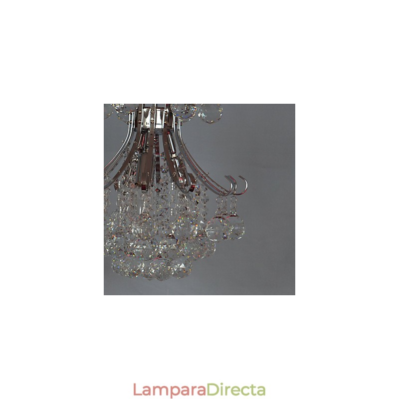 Lámpara colgante moderna contemporánea de cristal mini estilo galvanizado