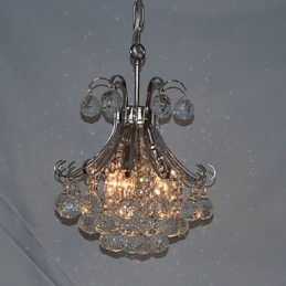 Lámpara colgante moderna contemporánea de cristal mini estilo galvanizado