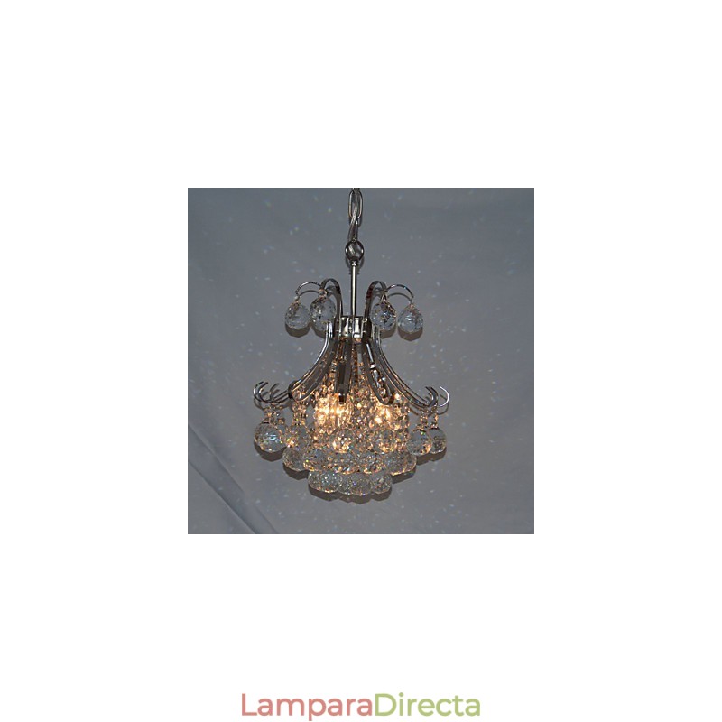 Lámpara colgante moderna contemporánea de cristal mini estilo galvanizado