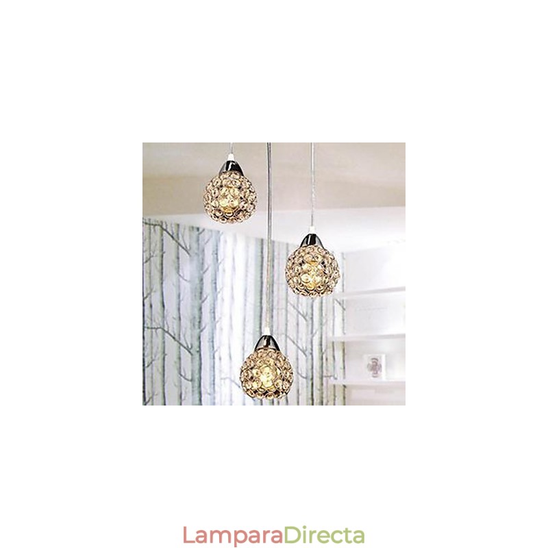 Lámpara de araña pequeña de cristal K9 para comidas
