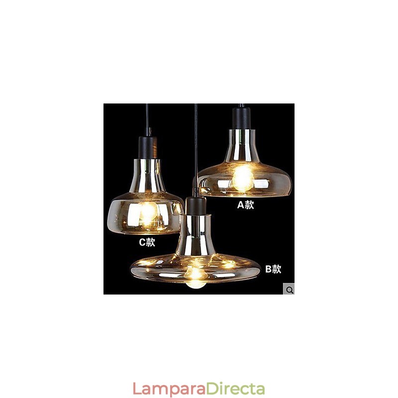 Lámpara de sombra original de estilo europeo de 3 luces
