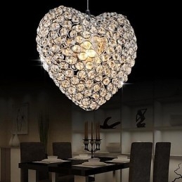 Lámpara colgante de metal y cristal moderna y contemporánea