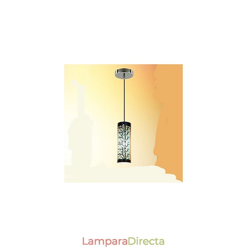 Lámpara colgante creativa de cristal 3D de mesa sencilla