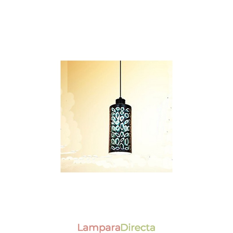 Lámpara colgante creativa de cristal 3D de mesa sencilla
