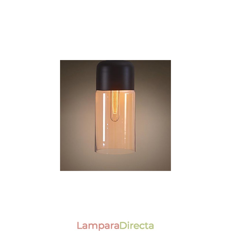 Lámpara de techo WestMenLights con elegante pantalla de botella, lámpara colgante de vidrio, bombilla Edison para el hogar.