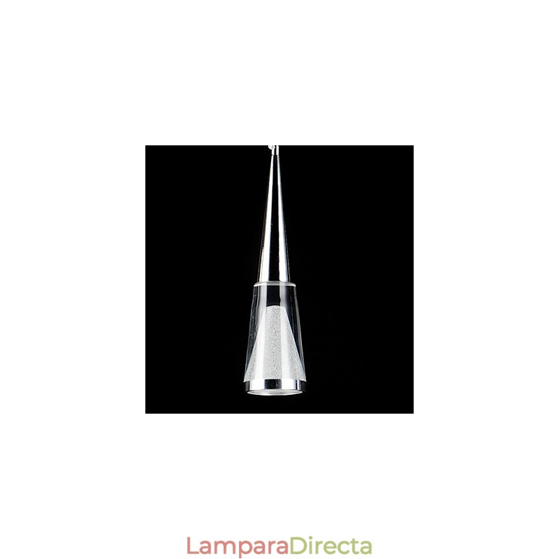 Lámpara colgante de 3 luces moderna contemporánea de metal