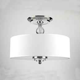 Lámpara colgante moderna y elegante de 3 luces con pantalla de franela