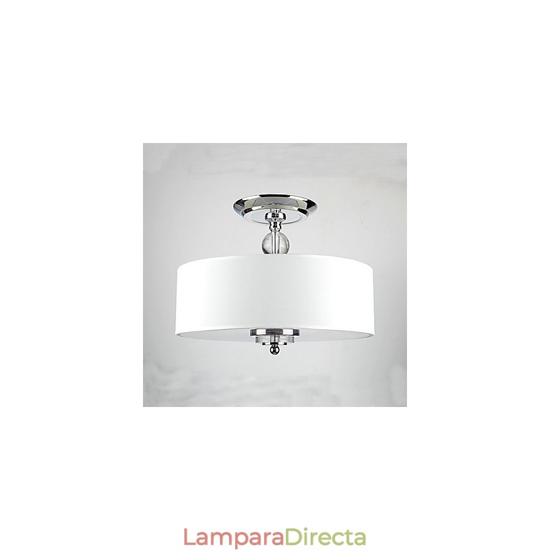 Lámpara colgante moderna y elegante de 3 luces con pantalla de franela