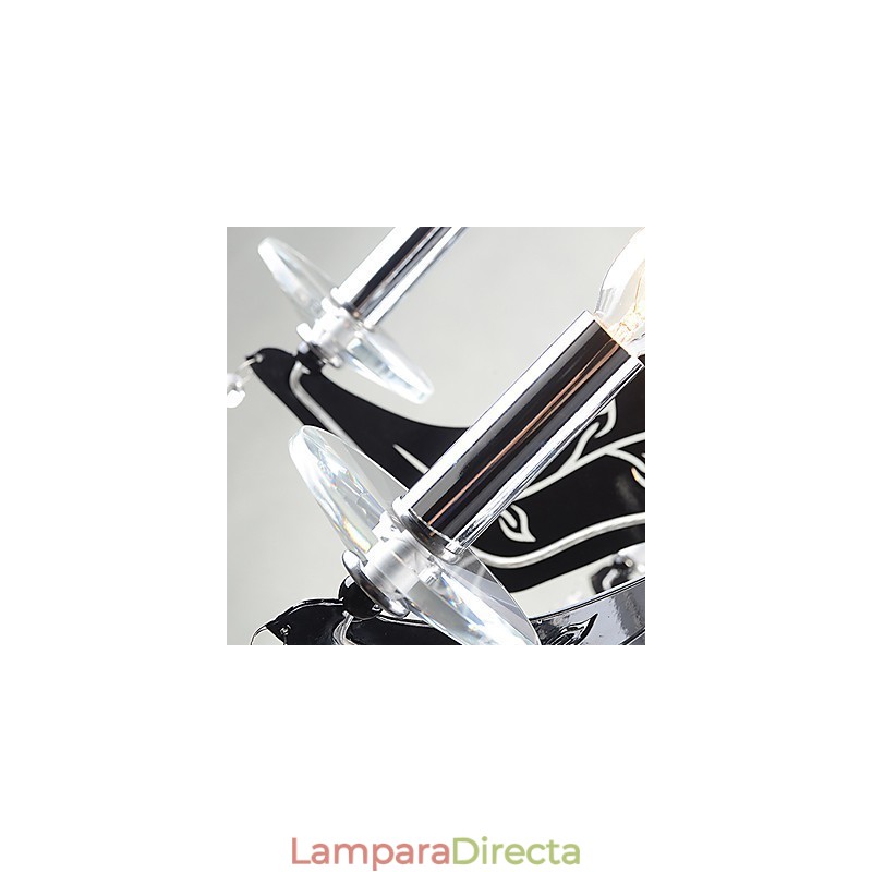 Lámpara de araña moderna contemporánea de metal