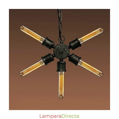 Lámpara colgante de metal con pintura retro Lámpara colgante de metal con pintura retro