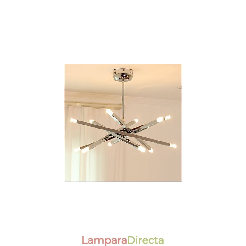 Lámparas de diseño de iluminación creativa de moda Lámpara de araña de 12 luces