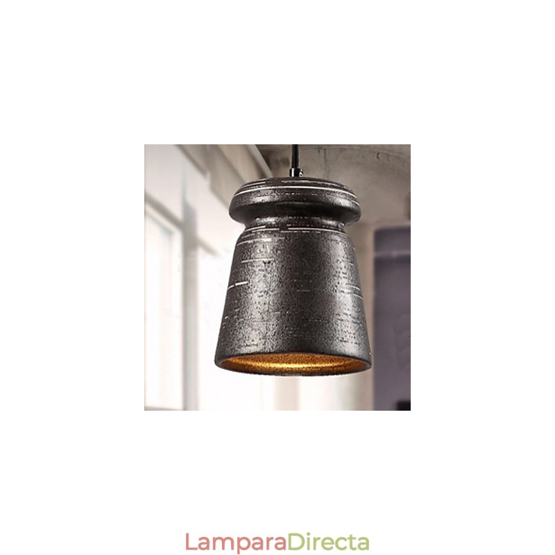 Lámpara de araña colgante de cerámica retro con personalidad para casa de té