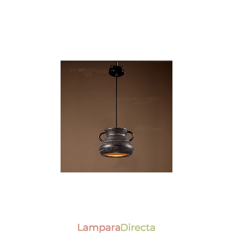 Lámpara de araña colgante de cerámica retro con personalidad para casa de té