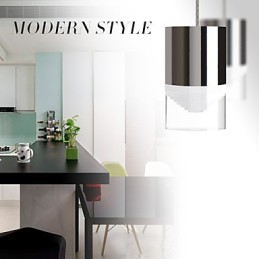 Lámpara colgante de 3 luces moderna contemporánea de metal