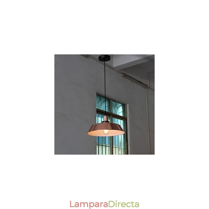 Lámpara de araña retro minimalista con cubierta única de 360 mm de diámetro.